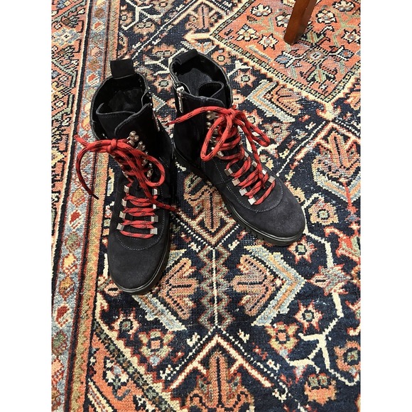 Tommy Hilfiger Shoes - Tommy Hilfiger Women's Black Tommy Jeans Yvonne Lace-Up Ankle Boots Size 8.5